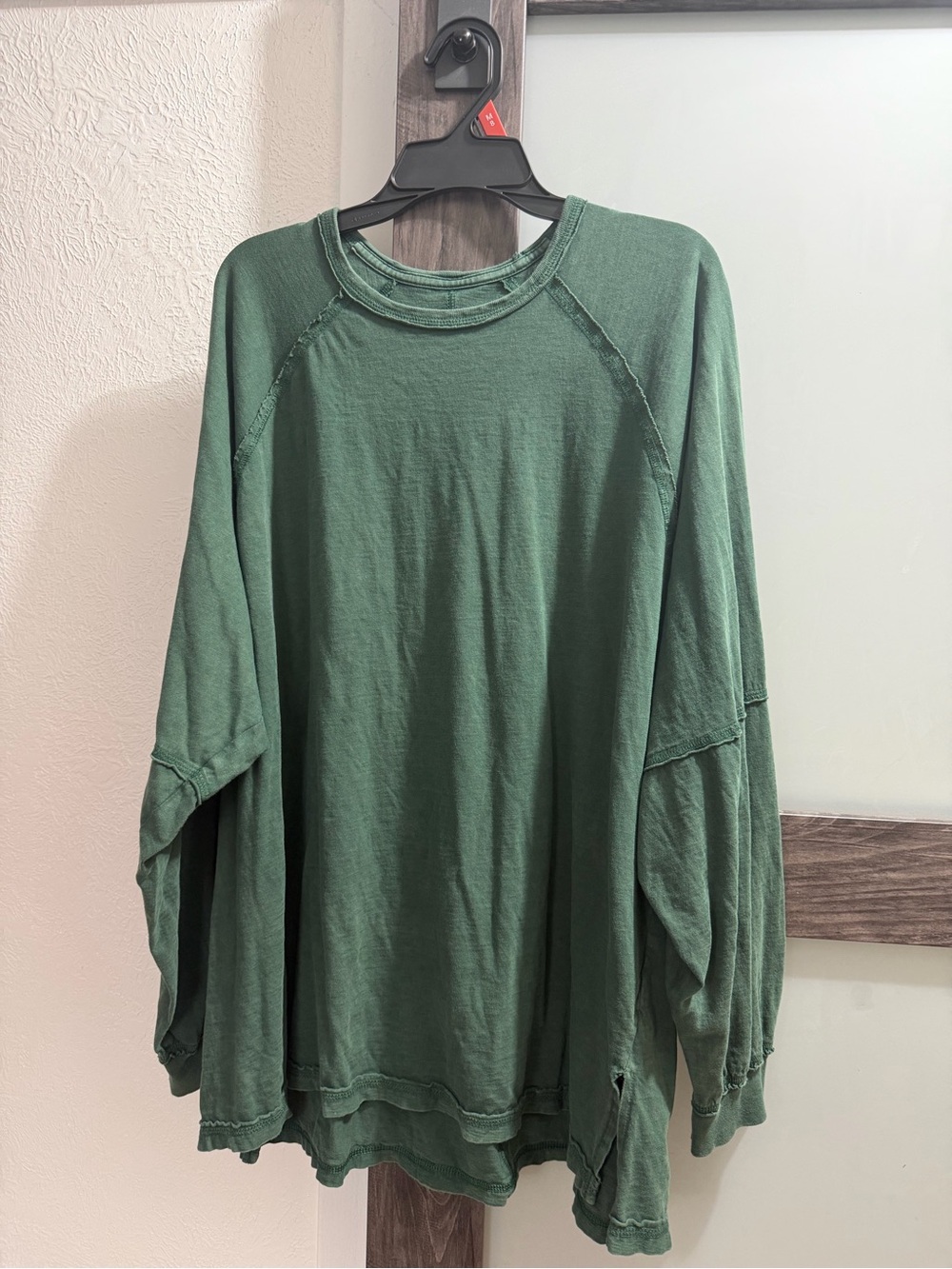 aerie Green Long Sleeve Crewneck Tee